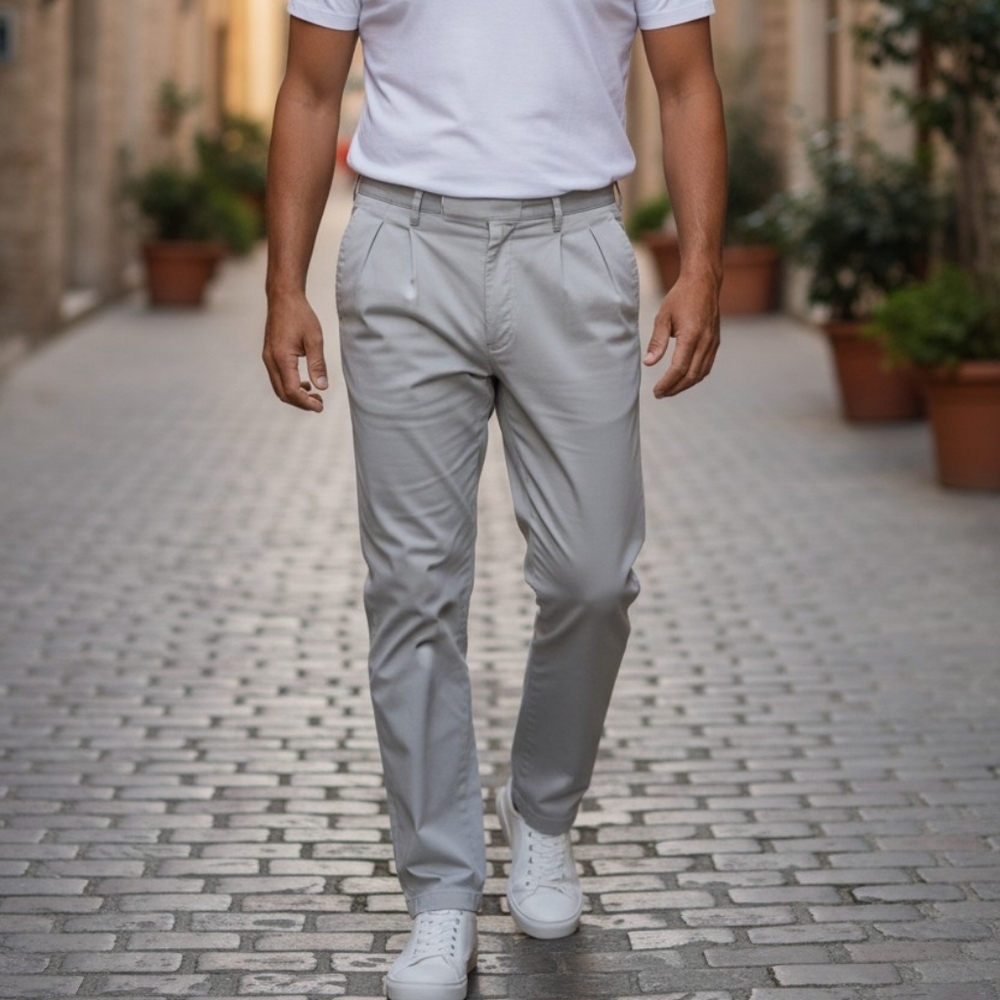 Ralph Lauren Vintage “Andrew” Light Tan Pleated Chinos